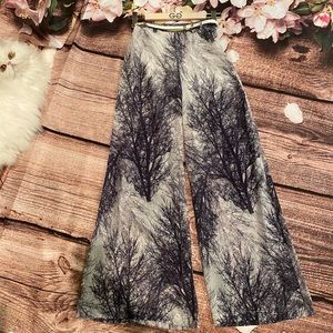 Waggon Paris Black & White Chiffon Pants